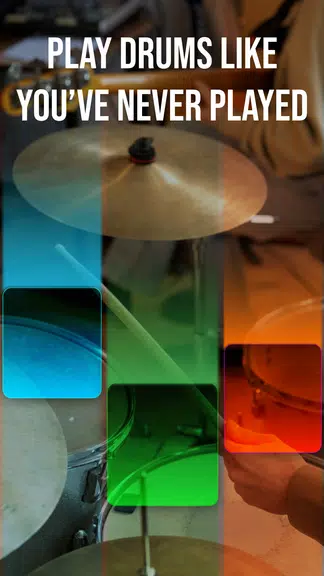 Drum Tiles: drumming game Tangkapan skrin 2