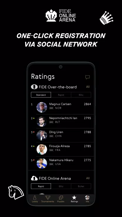 Schermata FIDE Online Arena 1