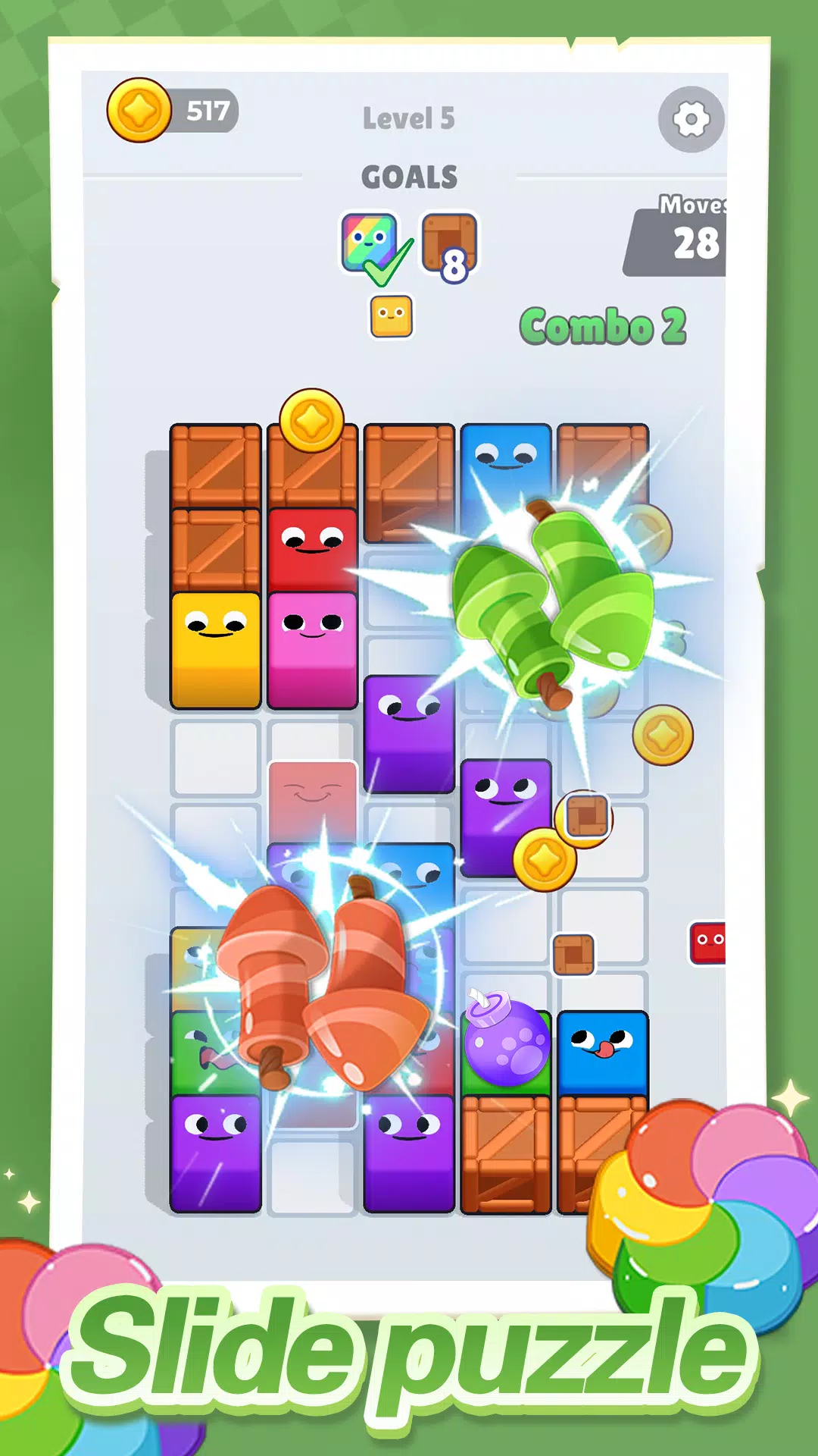 Slide Puzzle 3D Game Screenshot 2