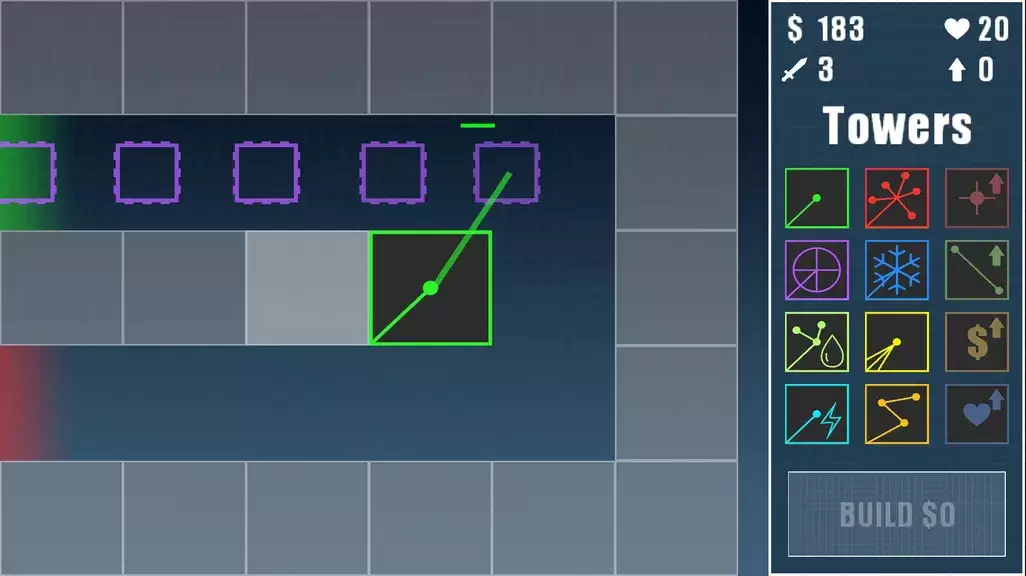 Laser Tower Defense Schermafbeelding 0