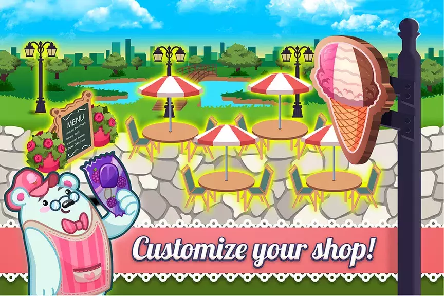 My Ice Cream Shop: Time Manage Captura de tela 1