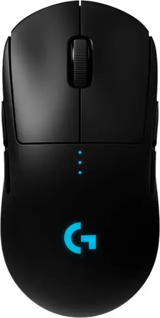 Logitech - RGB Aydınlatma ile Pro Hafif Kablosuz Optik Ambidextrous Fare Fare - Kablosuz - Siyah