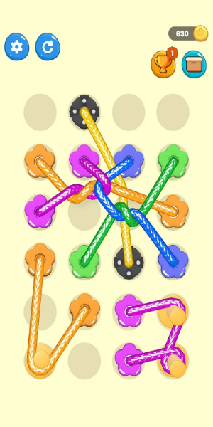 Tangled Line 3D: Knot Twisted Скриншот 1