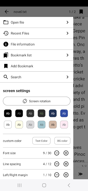 Readbook - Text Viewer应用截图第1张