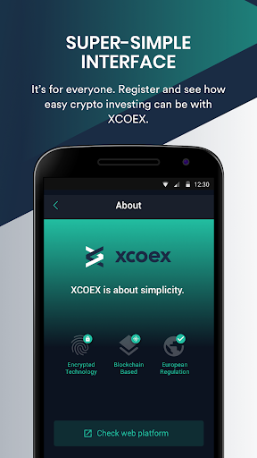 XCOEX Cryptocurrency Wallet ภาพหน้าจอ 0