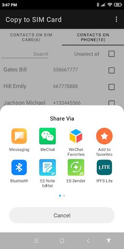 Copy to SIM Card Ekran Görüntüsü 2