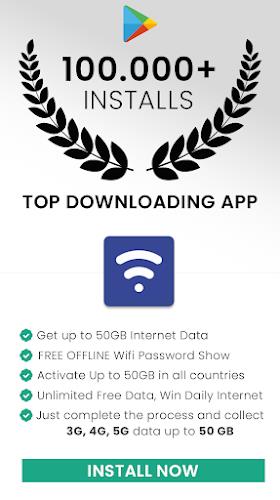 Schermata Daily Internet Data 50 GB MB 0