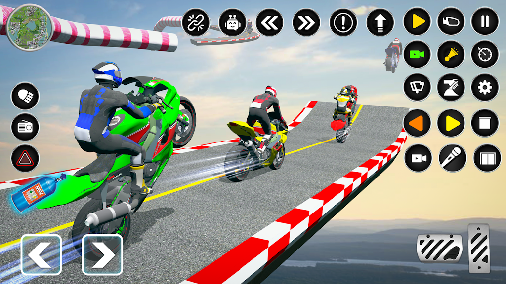 Extreme Stunt Bike Driving 3D Ekran Görüntüsü 1