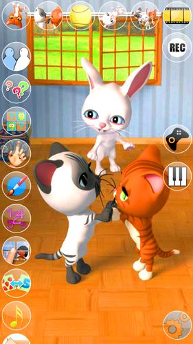 Talking 3 Friends Cats & Bunny Captura de pantalla 0