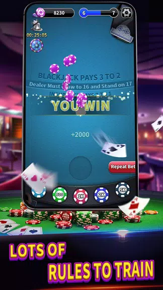 Schermata BlackJack 21 lite offline game 3