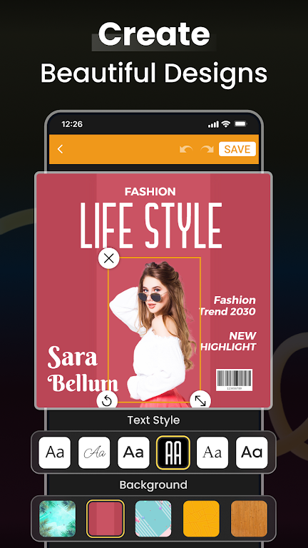 Schermata Social Media Post Maker Mod 1