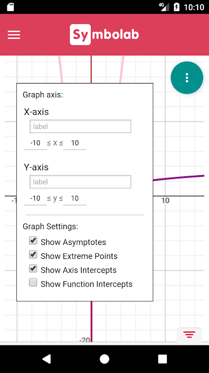 Symbolab Graphing Calculator スクリーンショット 3