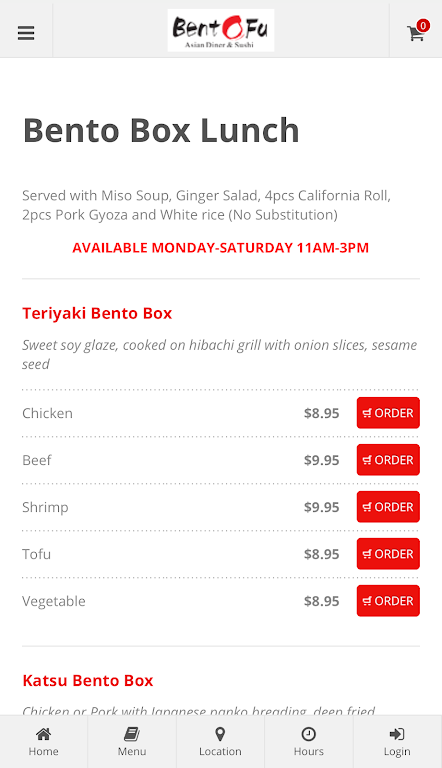 BentoFu Asian Diner & Sushi應用截圖第2張