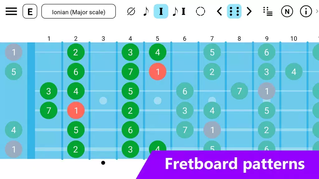 Guitar Fretboard: Scales Скриншот 1