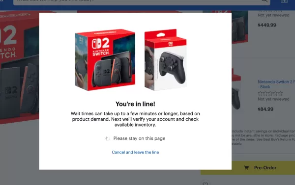 Kolejka Walmart dla Nintendo Switch 2