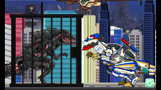 T-rex Cops- Combine DinoRobot Captura de tela 1