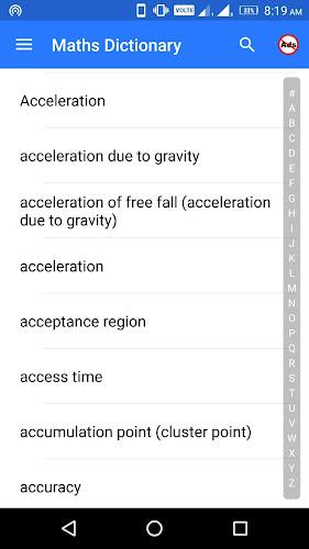 Maths Dictionary ภาพหน้าจอ 1