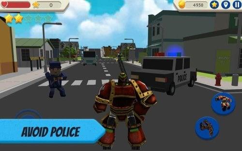 Robot Hero: City Simulator 3D Capture d'écran 1