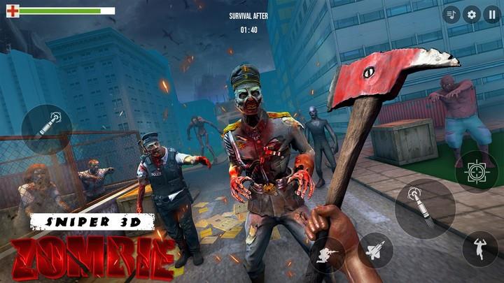 Sniper 3D Zombie: War Shooting 스크린샷 3