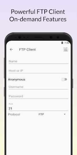 FTP Tool - FTP Server & Client ဖန်သားပြင်ဓာတ်ပုံ 1