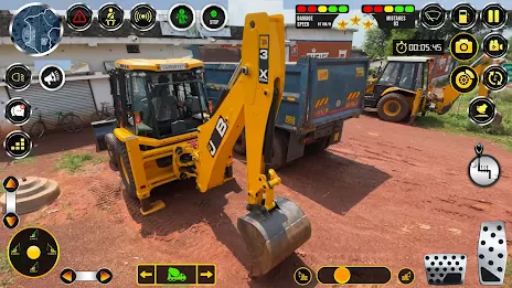 Snow Excavator Construction 3D Скриншот 1