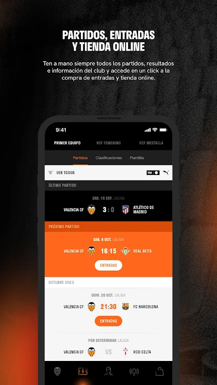 Valencia CF - Official App Tangkapan skrin 2