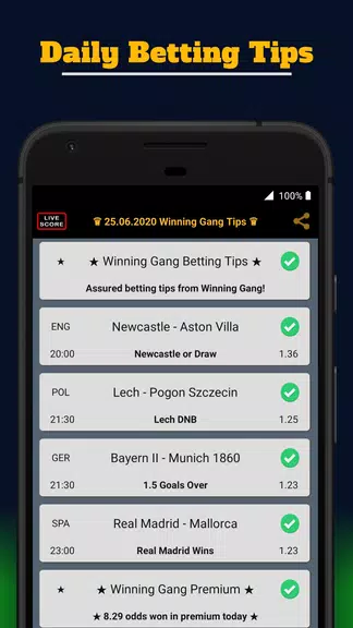 Winning Gang Betting Tips Ảnh chụp màn hình 0