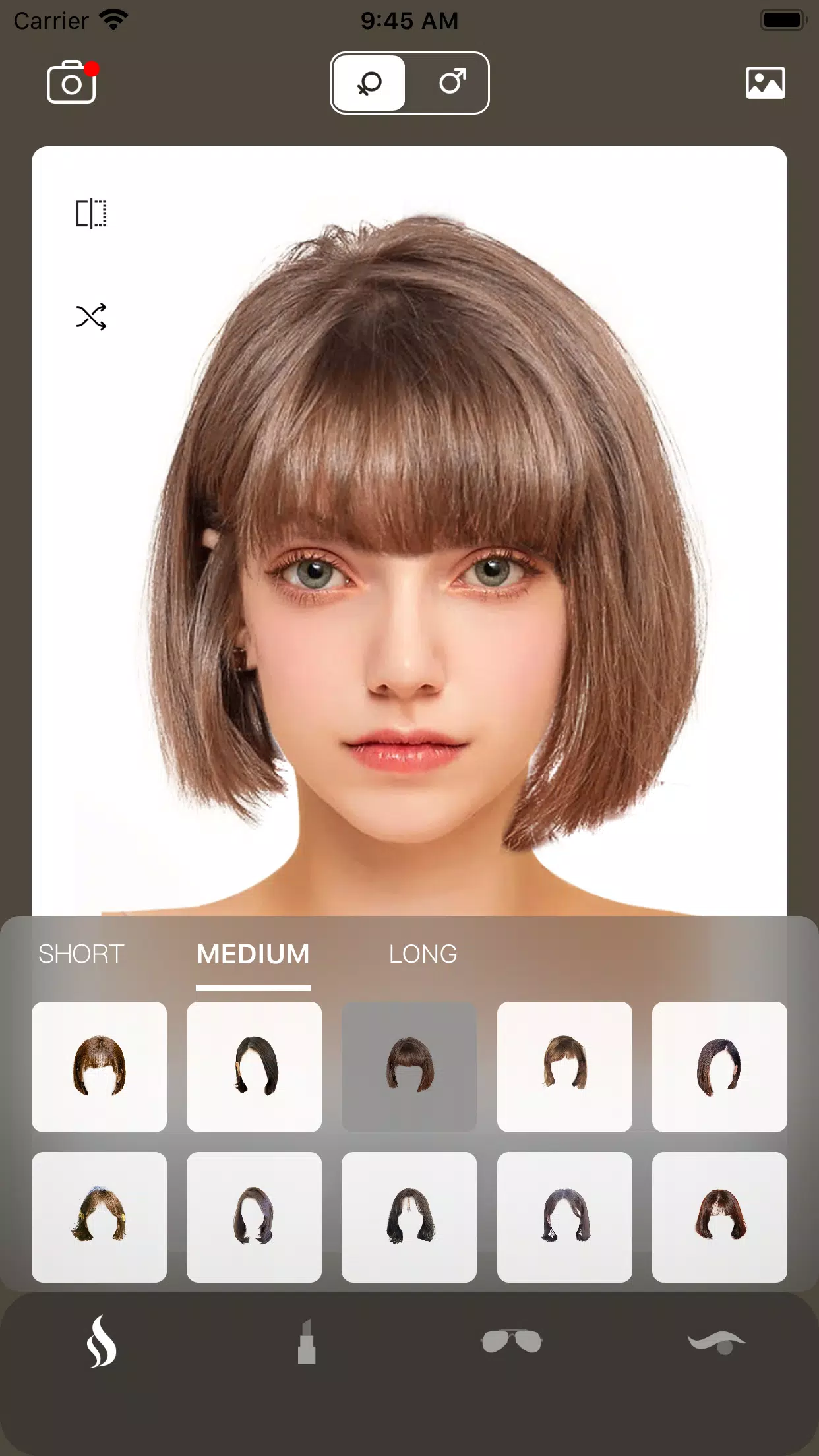 AI Hairstyle Try On・Bangs・Wigs Скриншот 0