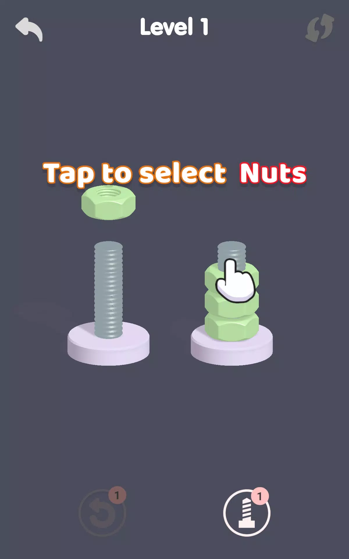 Color Sort : Nuts Mania Screenshot 2