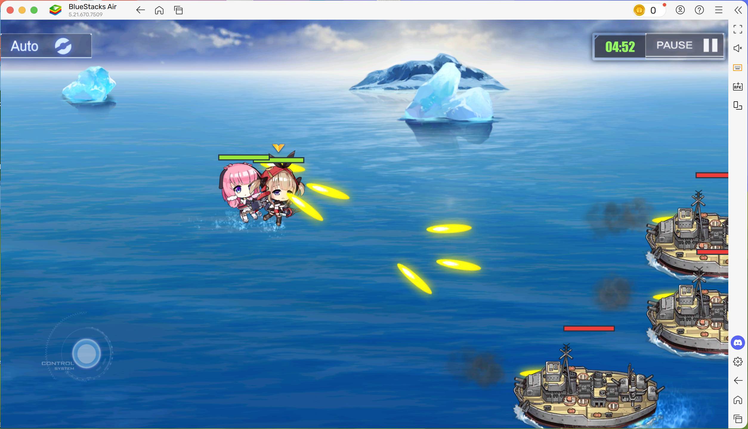 Rozpoczęcie gry Azur Lane na urządzeniach Mac z Bluestacks Air