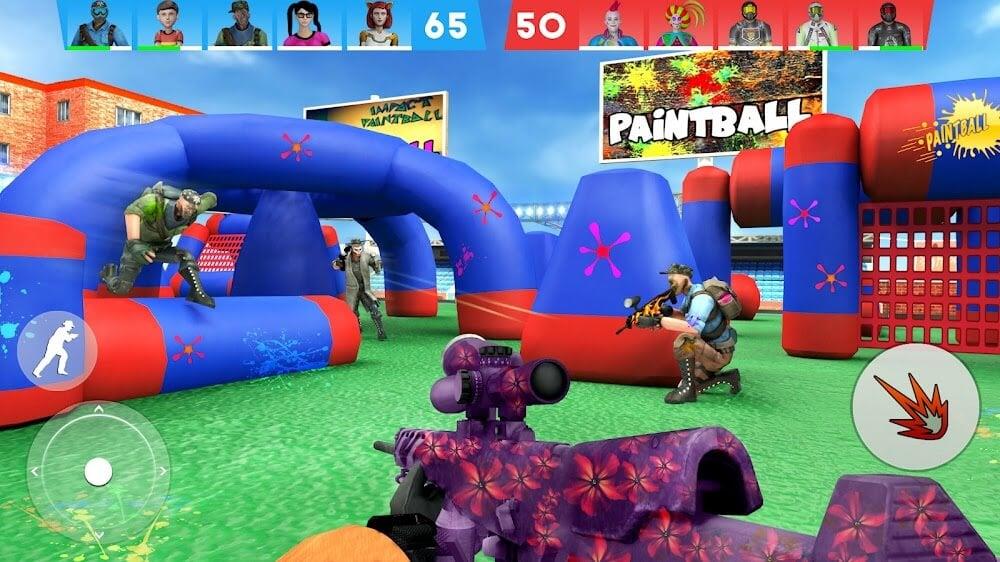 Paintball Shooting Game 3D स्क्रीनशॉट 3