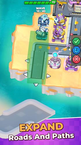 Island Defense TD - Tower War ภาพหน้าจอ 2