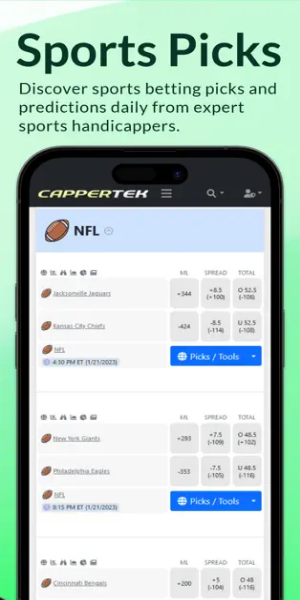 CapperTek Sports Betting Tools ภาพหน้าจอ 1