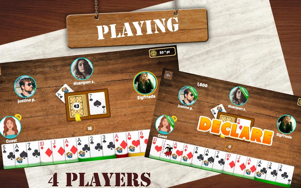 Indian Rummy: Play Original Circle Free Card Game ဖန်သားပြင်ဓာတ်ပုံ 2