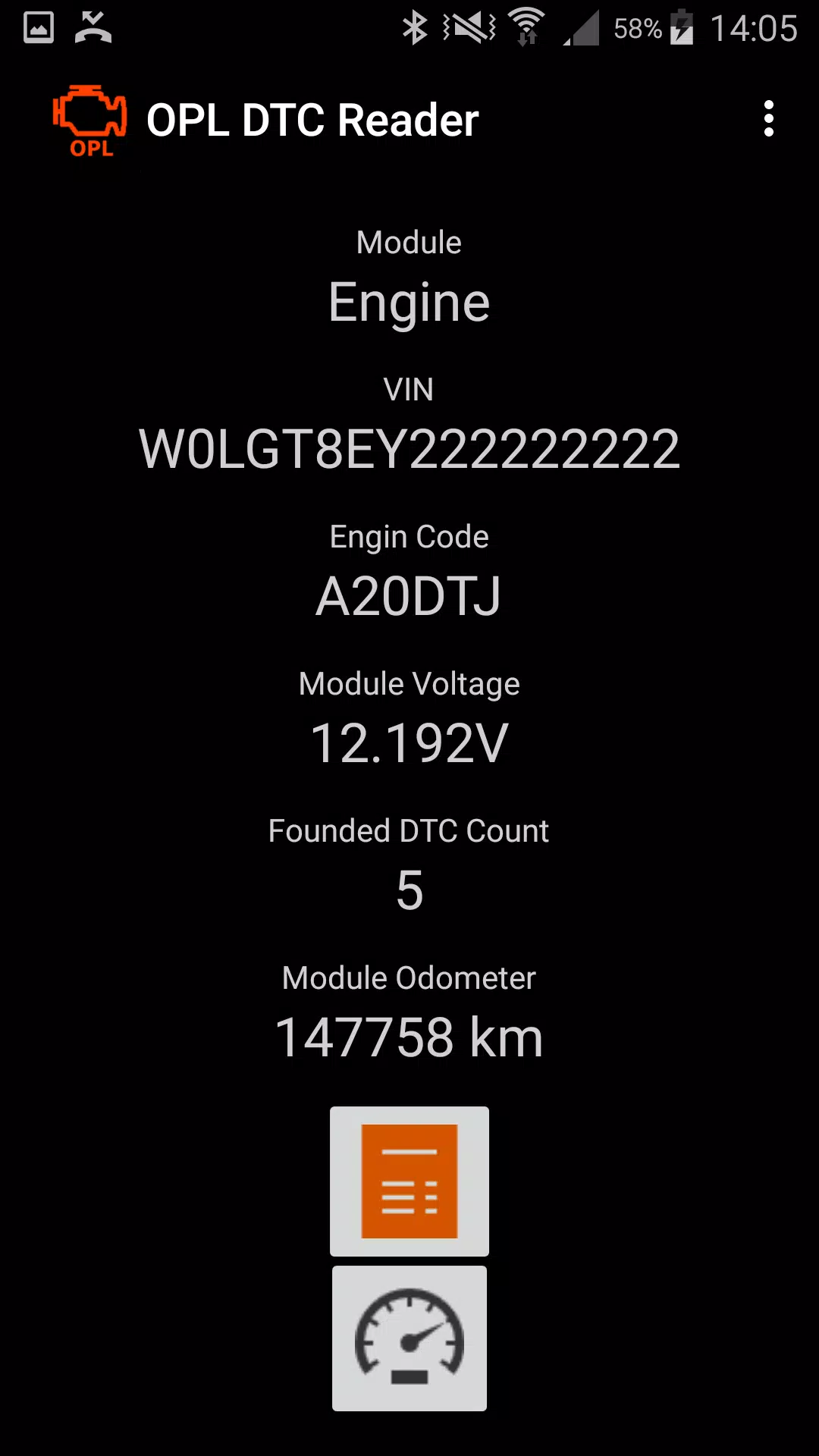 OPL DTC Reader Schermafbeelding 2