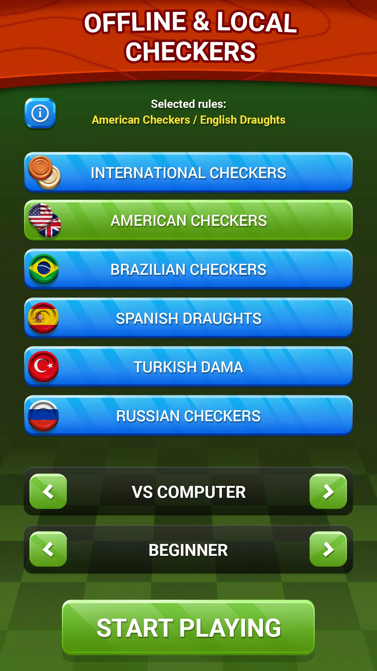 Checkers - Online & Offline Tangkapan skrin 3