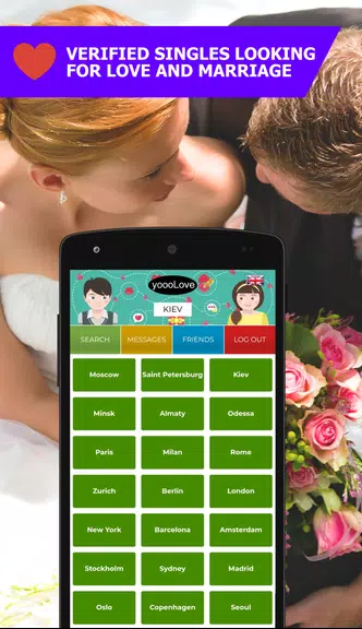 YoooLove Dating with auto-translation - Free chat Ảnh chụp màn hình 2