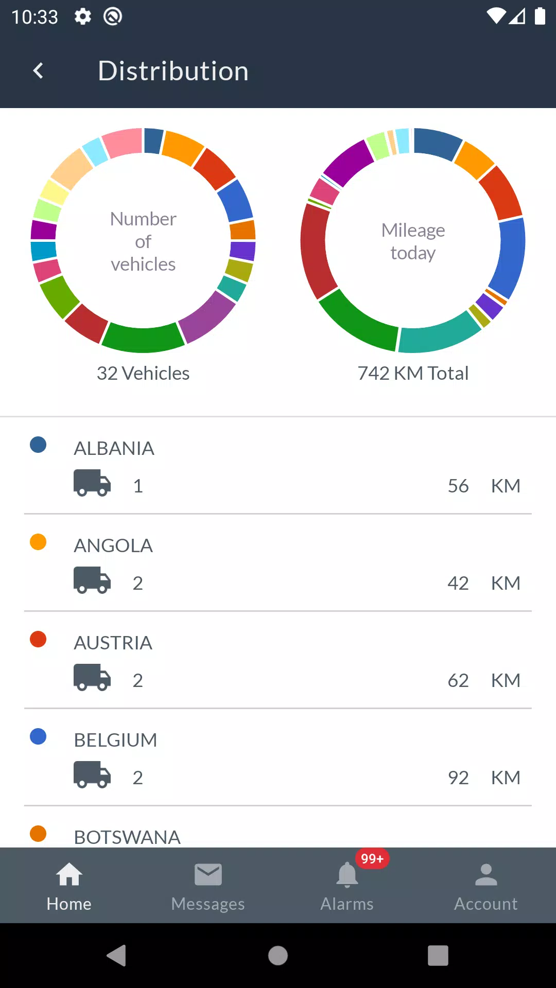 Frotcom Fleet Manager Schermafbeelding 2