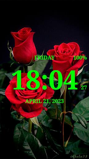 Digital Clock Live Wallpaper-7 स्क्रीनशॉट 0