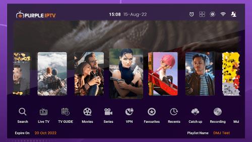 Purple IPTV ภาพหน้าจอ 0