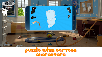 Puzzle with Cartoon Characters Tangkapan skrin 0