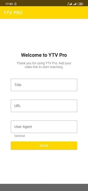 YTV Player Pro Ảnh chụp màn hình 1