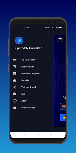 Super VPN - Unlimited Proxy Schermafbeelding 1