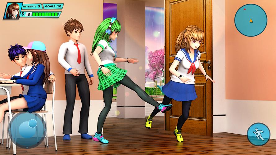 School Love Life: Anime Games Captura de tela 0