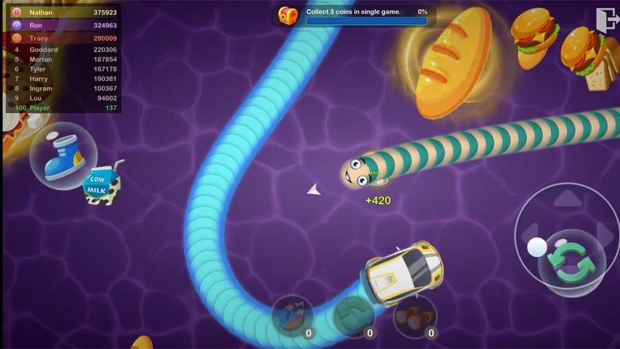 Slinky Snake: Worm.io Game স্ক্রিনশট 0