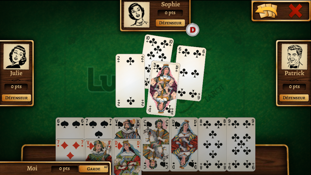 Schermata Tarot Officiel FFT Lite 3