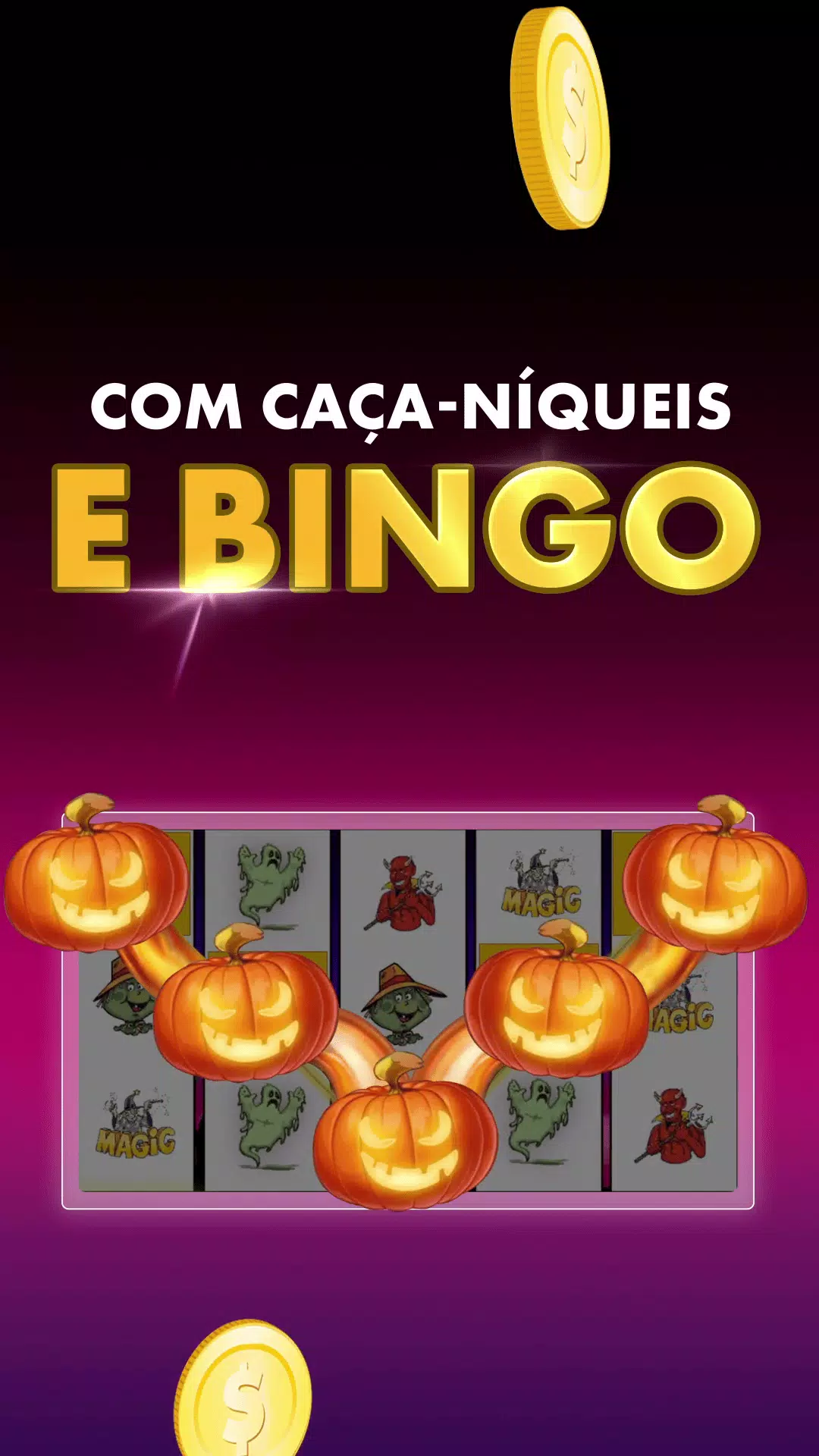 Halloween Caça Niquel e Bingo Captura de pantalla 1