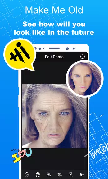 Schermata Make Me Old - Aged Face Maker 0