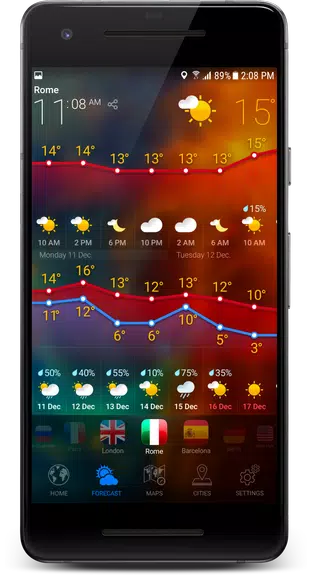 3D EARTH - weather forecast 스크린샷 2