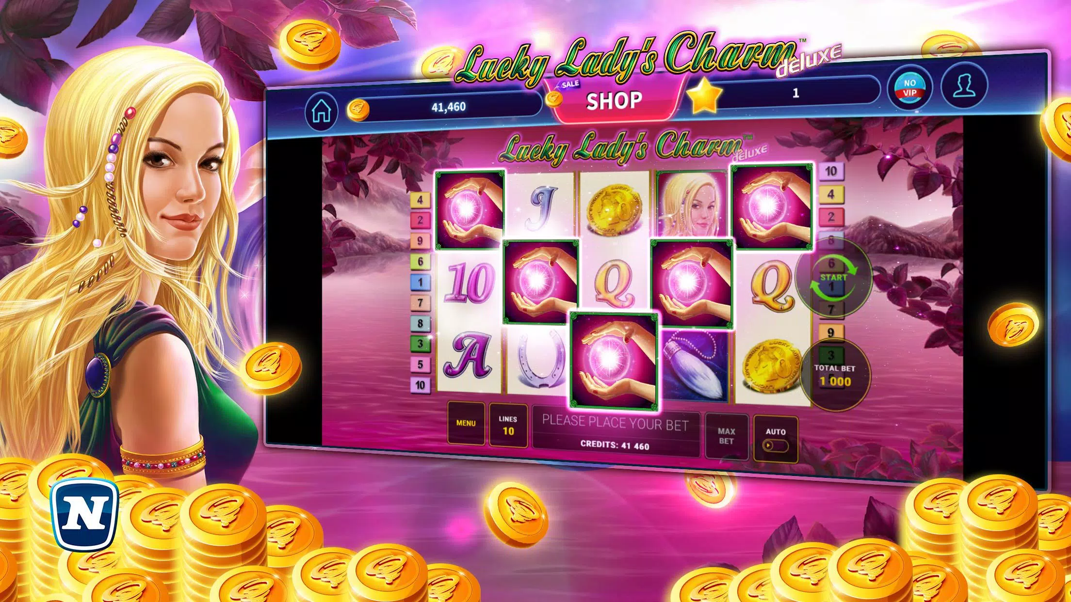 Lucky Lady's Charm Deluxe Slot應用截圖第0張